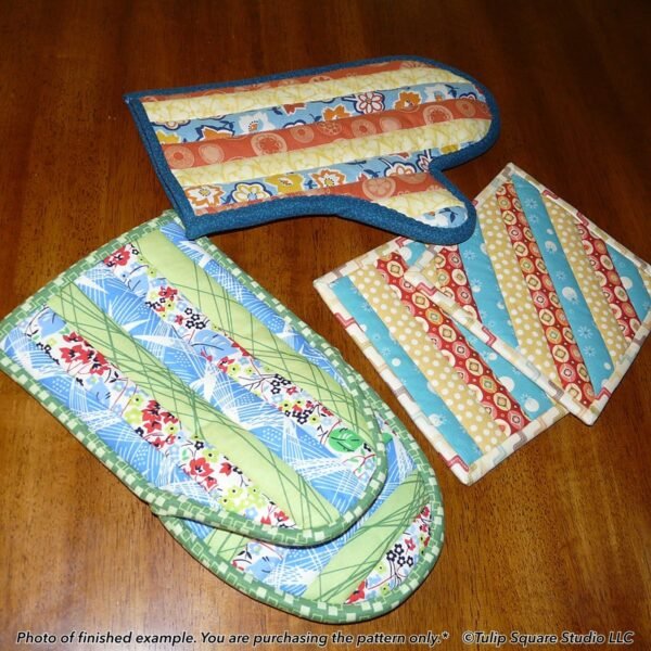 Quilt As You Go Oven Mitts