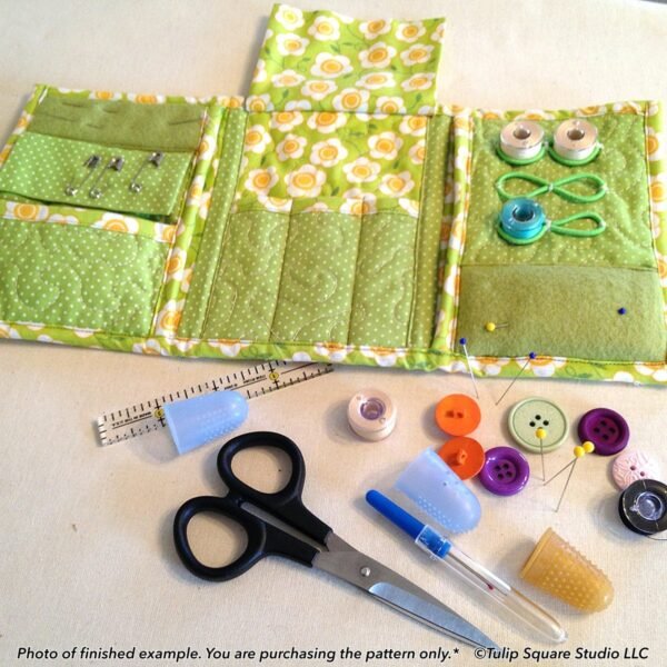 Tri Fold Sewing Caddy-tulip-square-quilt-patterns
