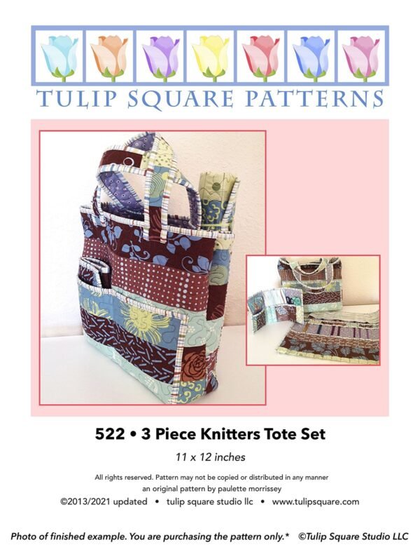 3 Piece Knitters Tote Set-tulip-square-quilt-patterns