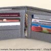 Quilted Bifold Wallet With Pocket Sewing Pattern #561 - Image 7