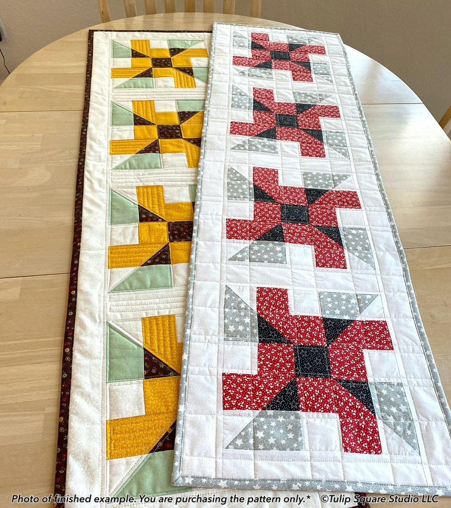 Pattern Bundle - Three Block Style Quilted Table Runner Patterns ...