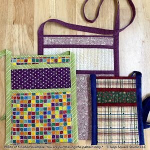 Cross Body Tablet Tote Quilted Bag Pattern #600