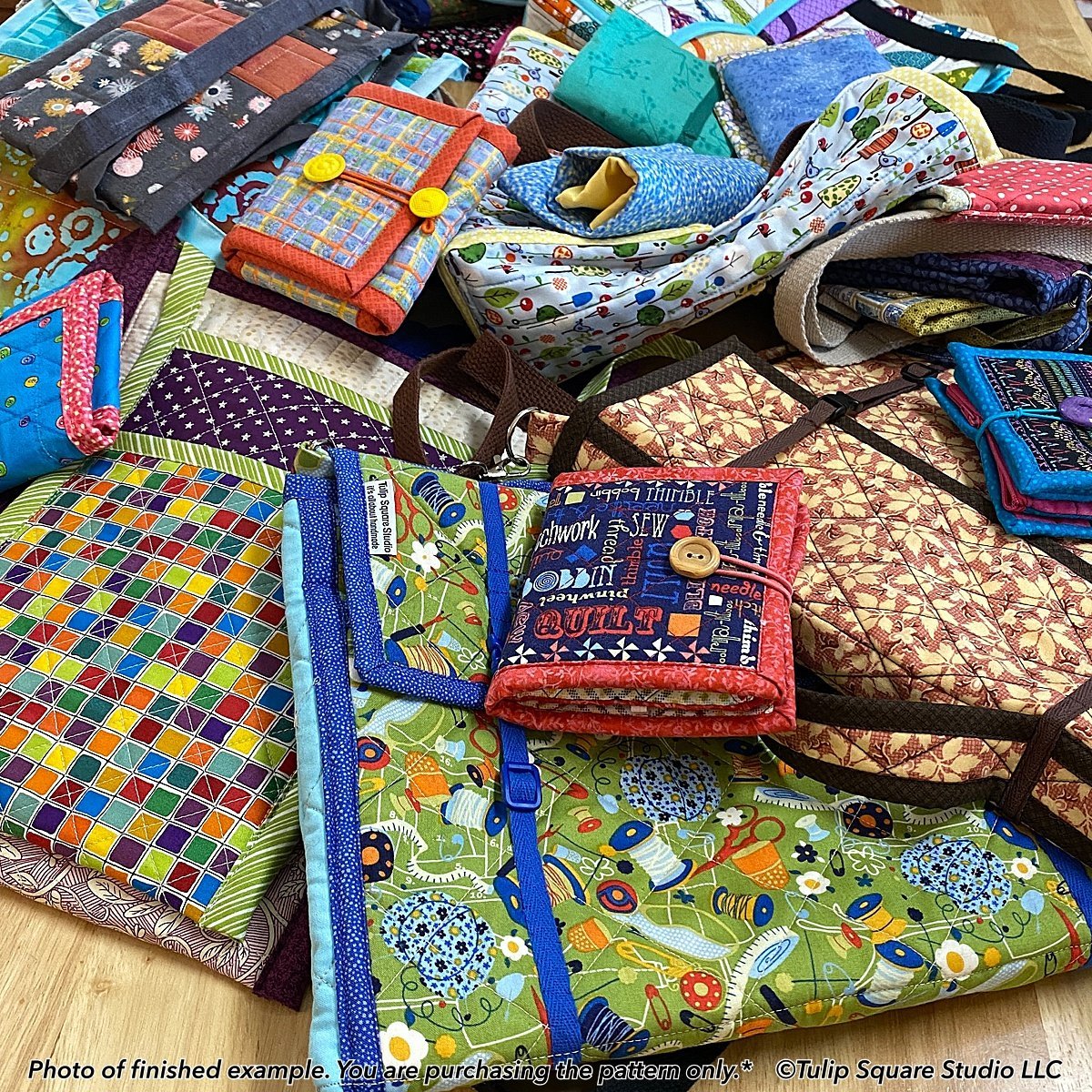 All Patterns Tulip Square Patterns for useful quilted goods