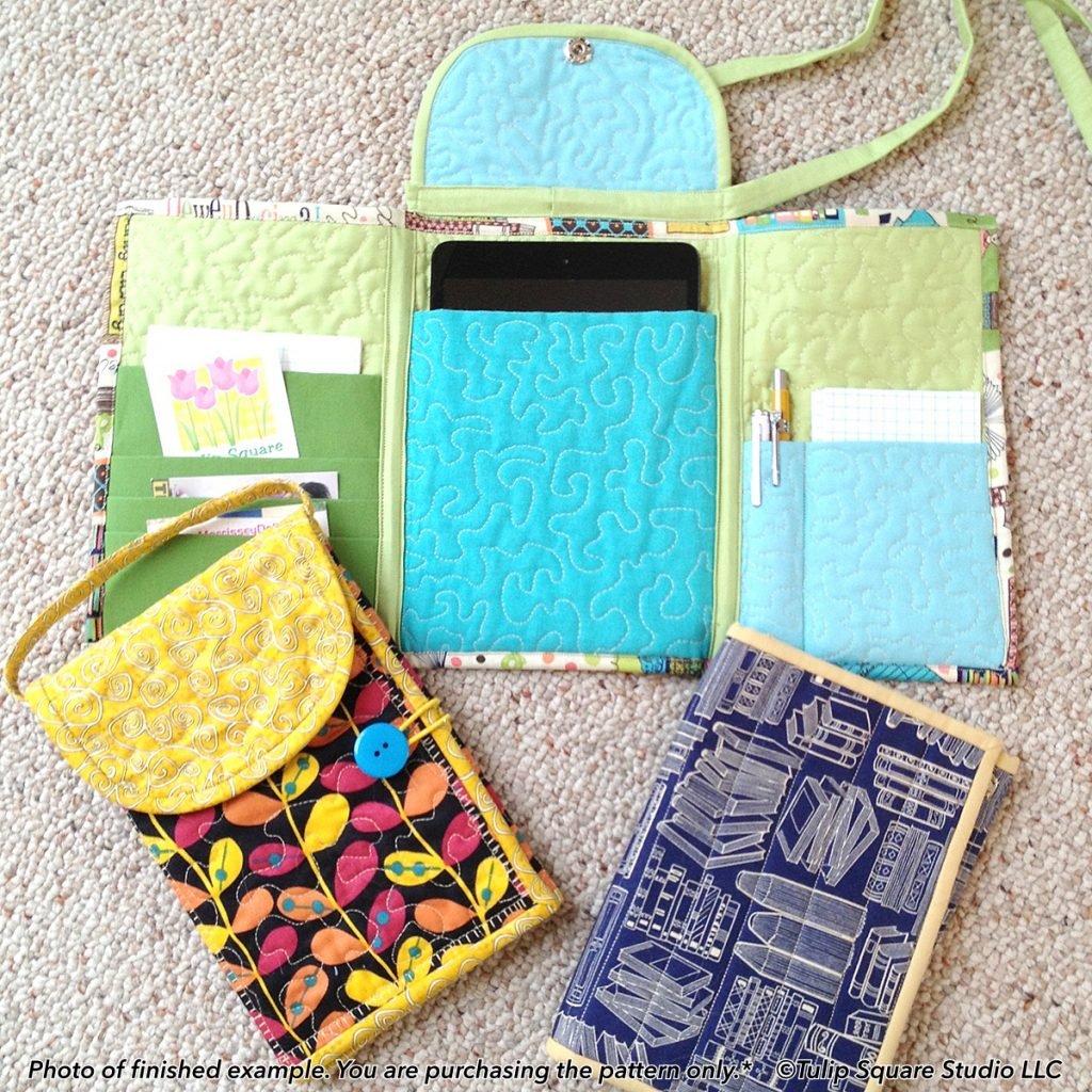 Tablet Case Patterns Quilted Phone and Tablet Tote Patterns Archives - Tulip Square ...