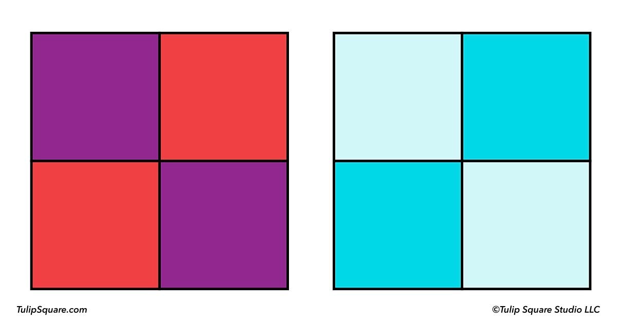 1+ 1 = 3 patterns - Tulip Square ~ Patterns for useful quilted goods