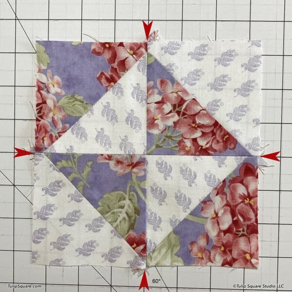 How to make disappearing half square triangles quilt blocks - Tulip ...