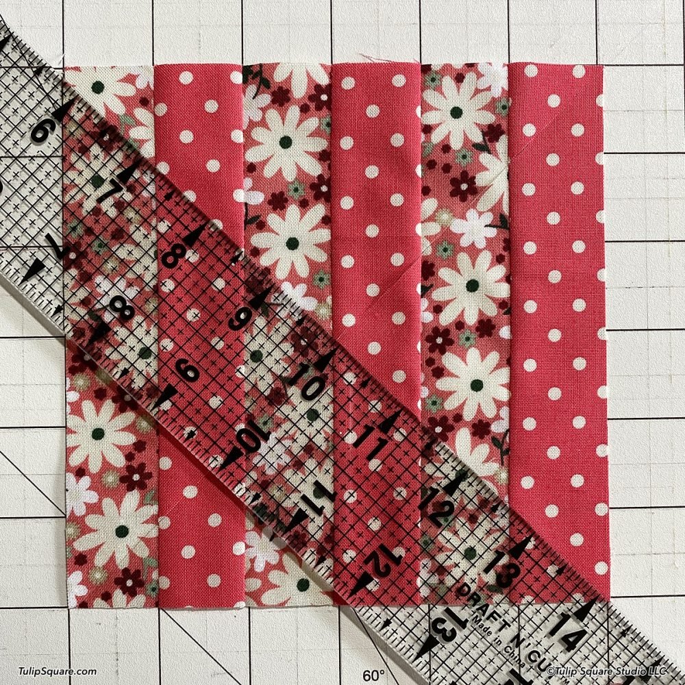 How to make disappearing stripes quilt blocks - Tulip Square ~ Patterns ...