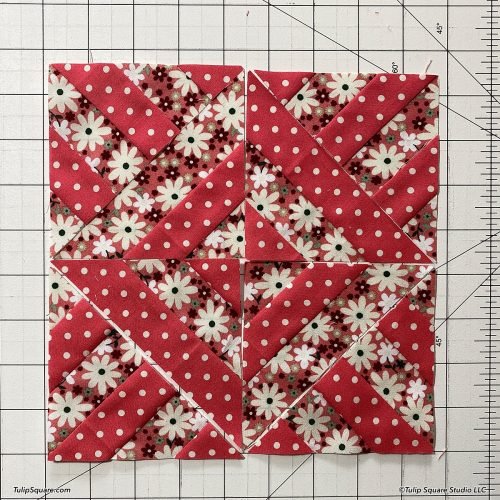 How to make disappearing stripes quilt blocks - Tulip Square ~ Patterns ...