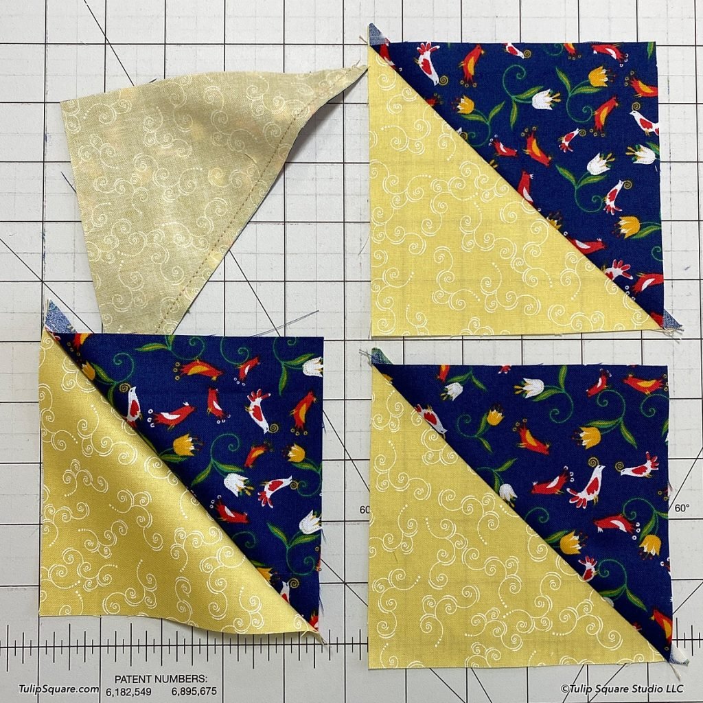 How to make disappearing windmills quilt blocks step 4