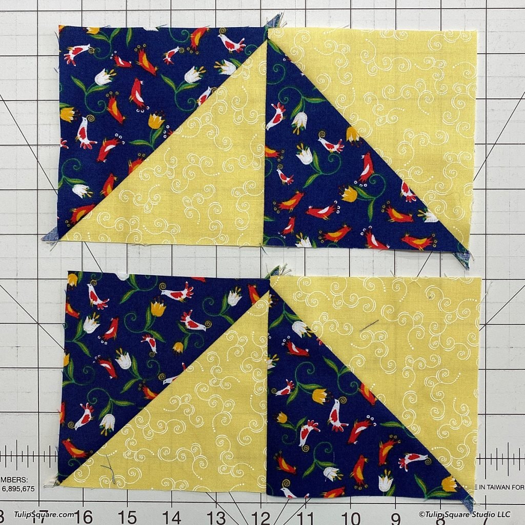 How to make disappearing windmills quilt blocks step 5