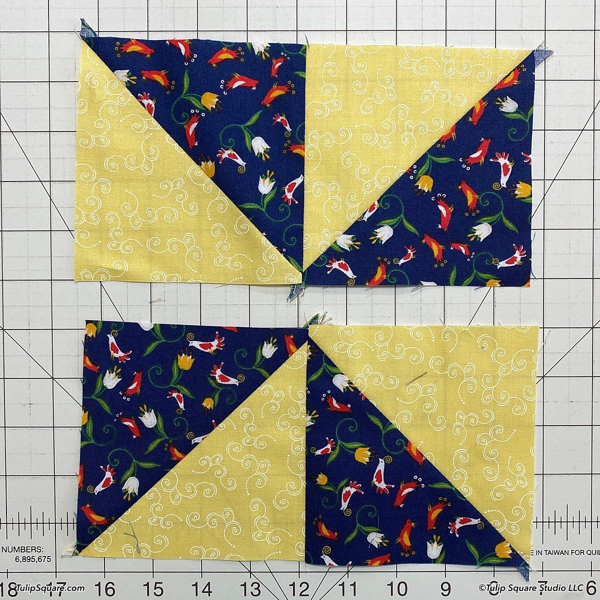 How to make disappearing windmills quilt blocks - Tulip Square ...