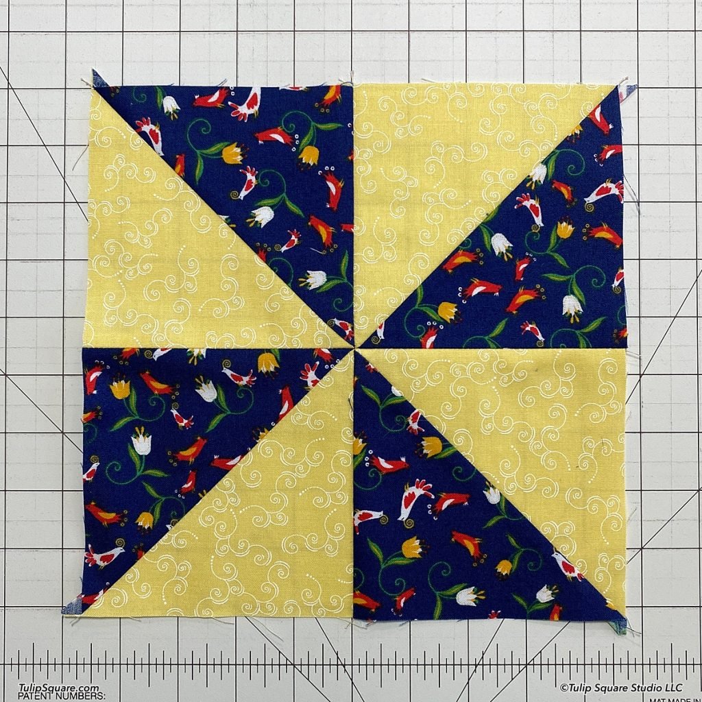How to make disappearing windmills quilt blocks step 7