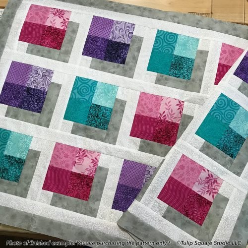 Shadow Boxes Quilted Table Topper Pattern #612 - Tulip Square ...