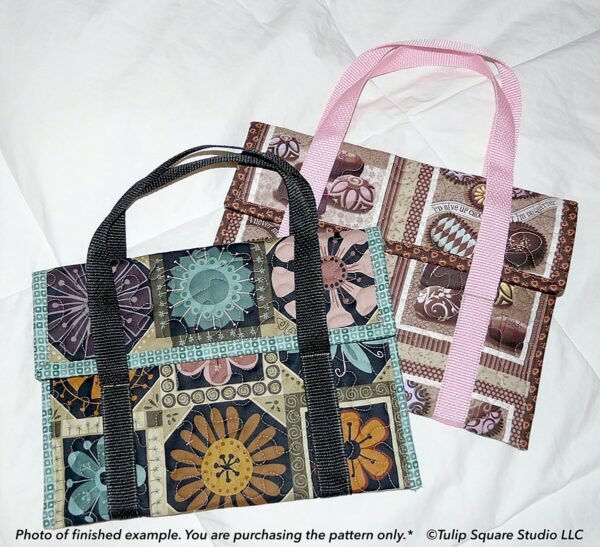 Flap Top Tablet Tote Quilted Bag Pattern
