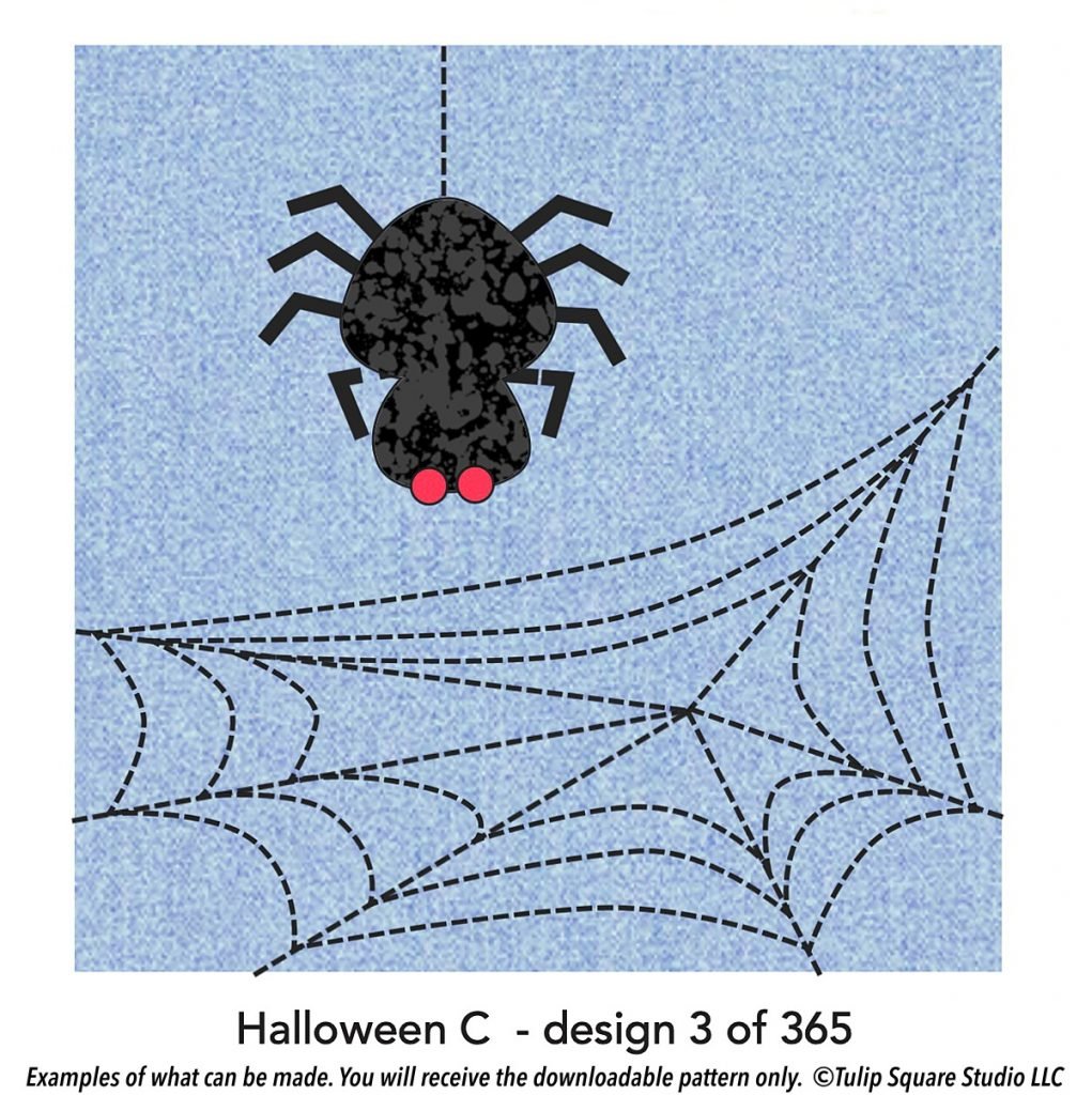 spider web free halloween applique