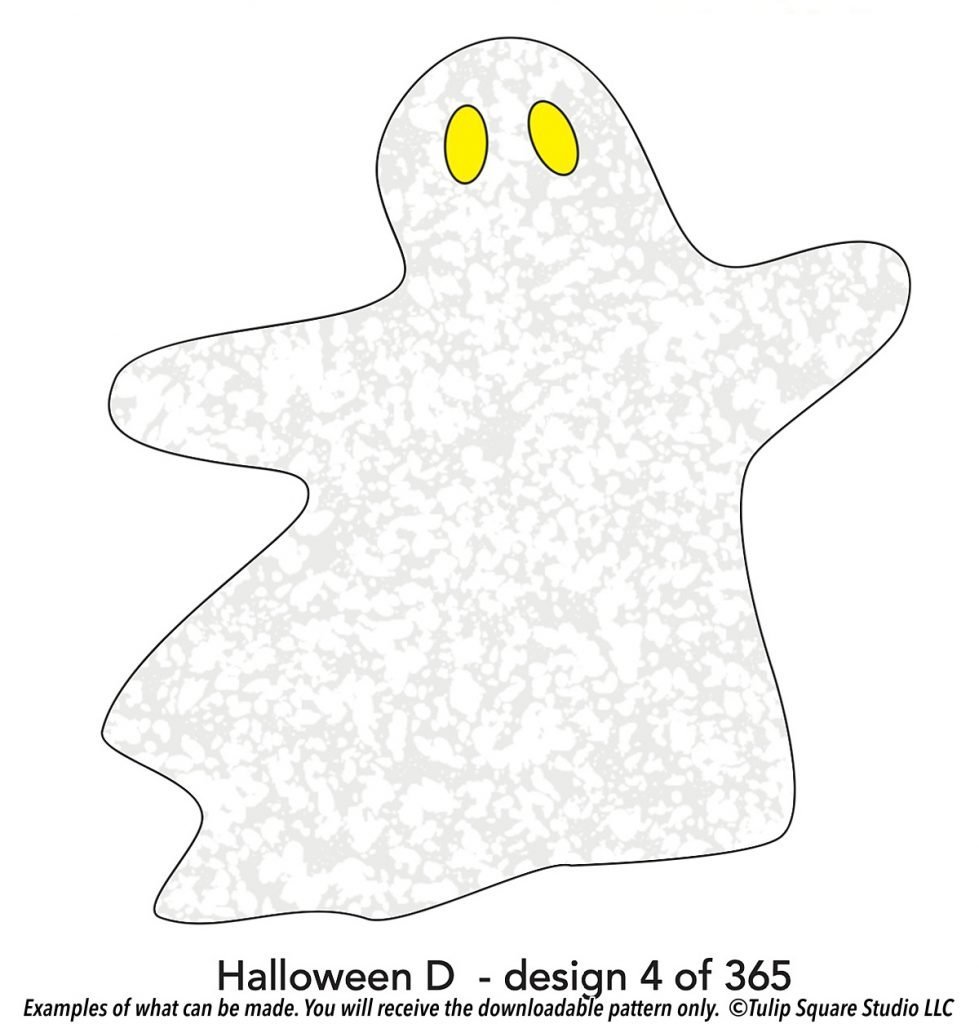 Halloween Appliqué Floating Ghost Free Pattern