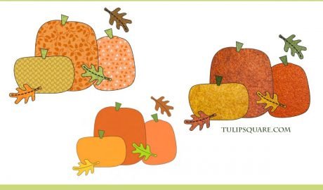 Free Autumn Pumpkin Appliqué Pattern