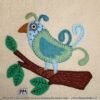 Whimsical Bird Felt Appliqué Pattern Detail