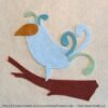 Whimsical Bird Felt Appliqué Pattern Detail
