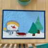 Frosty Friends Snowman Appliqué Winter Quilted Placemats Pattern #626 - Image 6