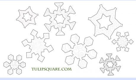 Winter Snowflakes Free Appliqué Pattern