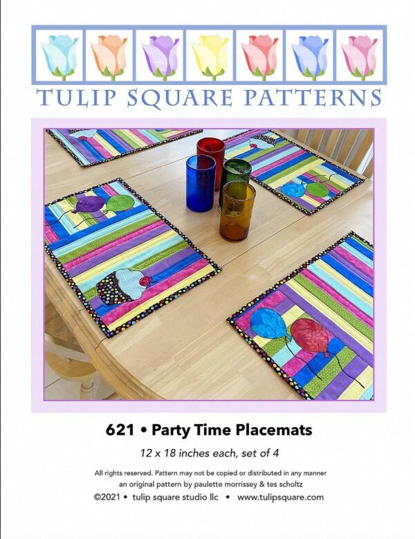 Party Time Quilted Placemats Pattern
