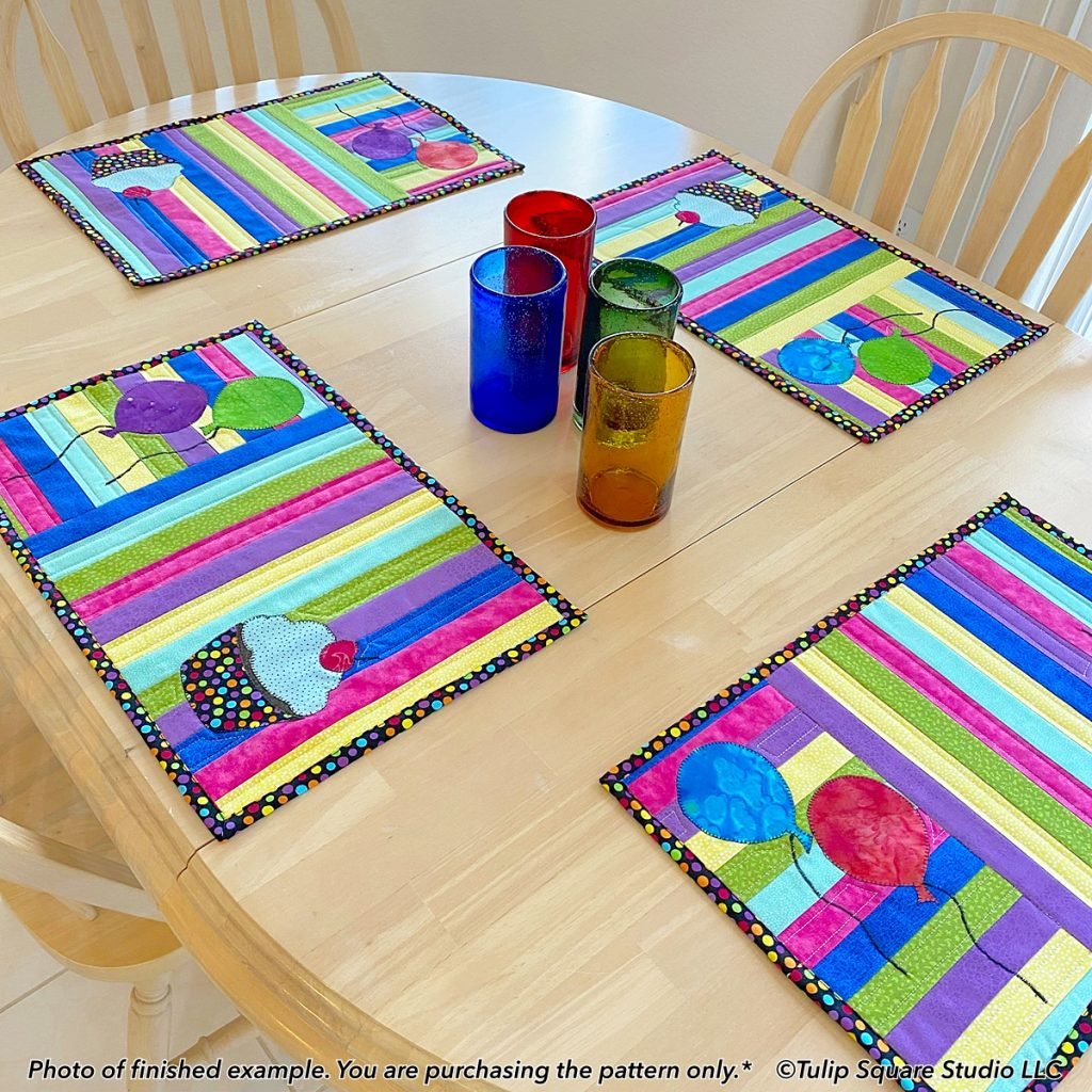 Quilted Placemat Patterns Archives - Tulip Square ~ Patterns for useful ...