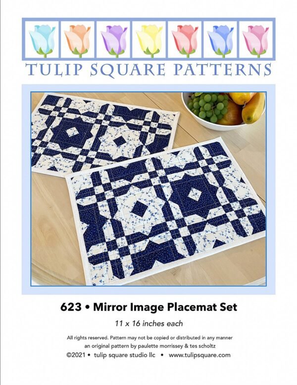 Mirror Image Quilted Placemats Pattern