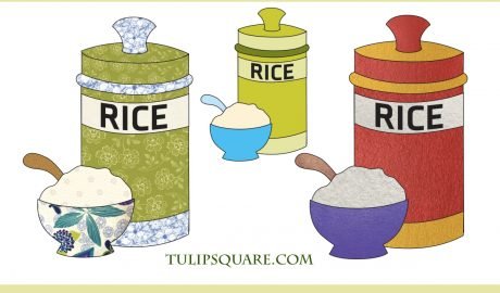 Free Kitchen Appliqué Pattern - Rice Canister