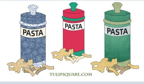 Free Kitchen Appliqué Pattern - Pasta Canister