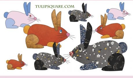 Free Appliqué Pattern - Cute Bunny Rabbit
