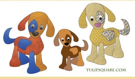 Free Appliqué Pattern - Stuffed Animal Dog