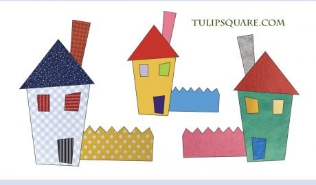 Free Appliqué Pattern - Whimsical House