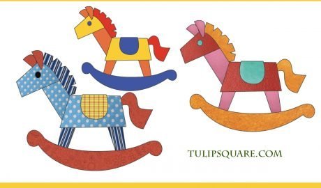 Free Kids Toy Appliqué Pattern - Rocking Horse