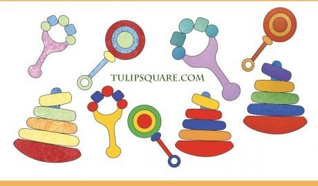 Free Baby Appliqué Pattern - Toys and Rattles