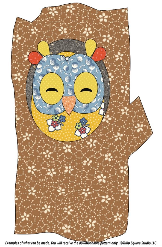 Free Appliqué Pattern - Owl in a Tree