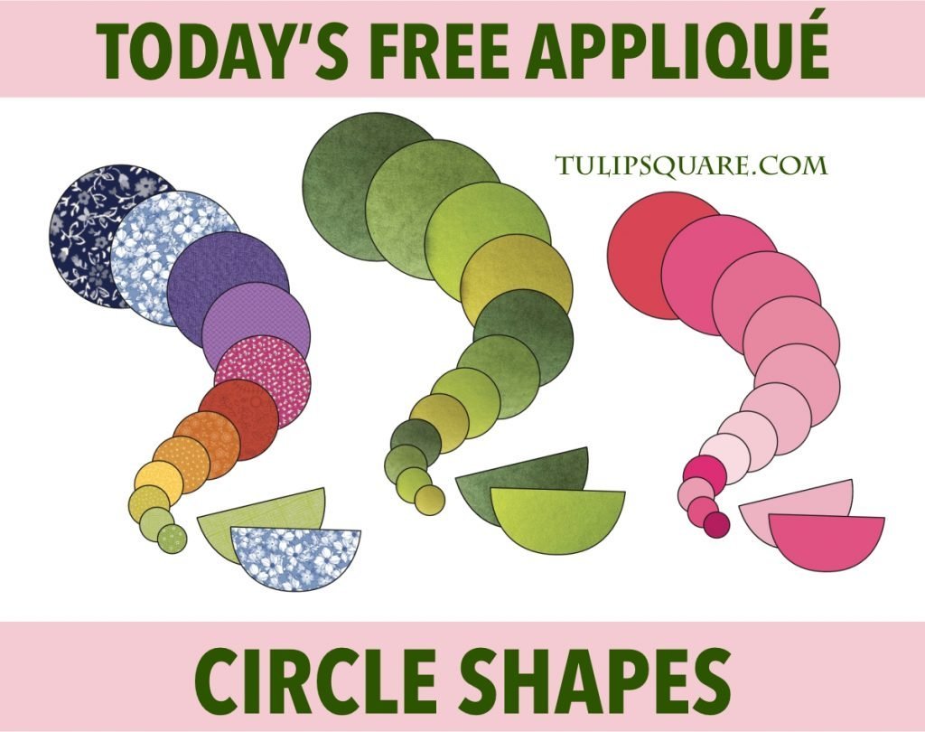 Free Appliqué Pattern - Circle Shapes