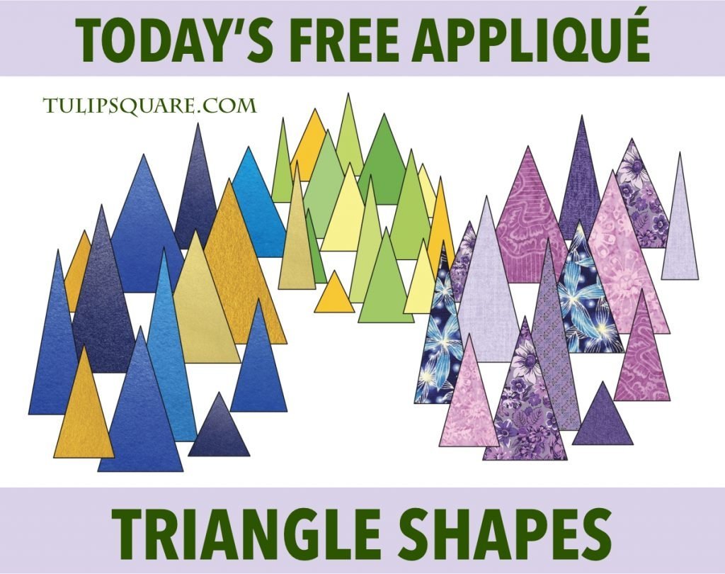Free Appliqué Pattern - Triangle Shapes
