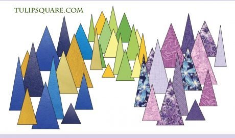 Free Appliqué Pattern - Triangle Shapes