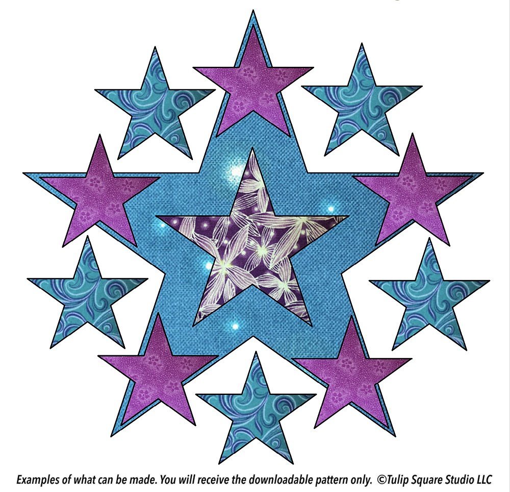 Free Appliqué Pattern - Star Shapes