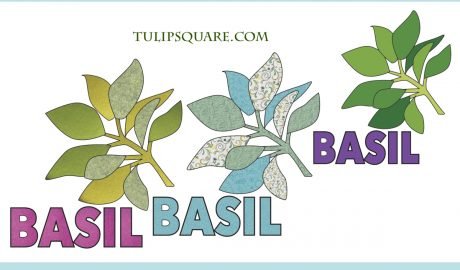 Free Herb & Spice Appliqué Pattern - Basil