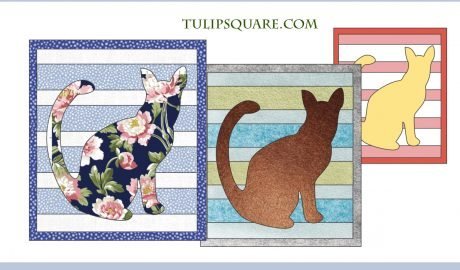 Free Cat Appliqué Pattern - Box Silhouette