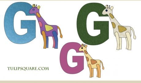 Free Alphabet Appliqué Pattern - G is for Giraffe