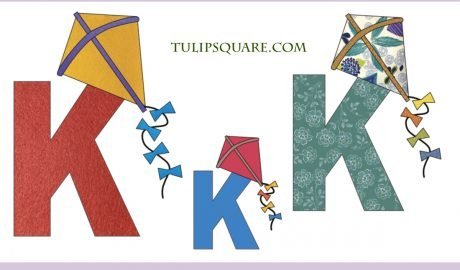 Free Alphabet Appliqué Pattern - K is for Kite