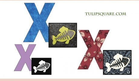 Free Alphabet Appliqué Pattern - X is for X-Ray