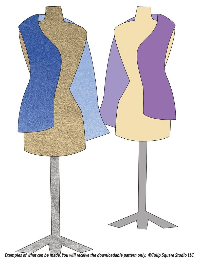 Free Sewing Room Appliqué Pattern - Dress Form