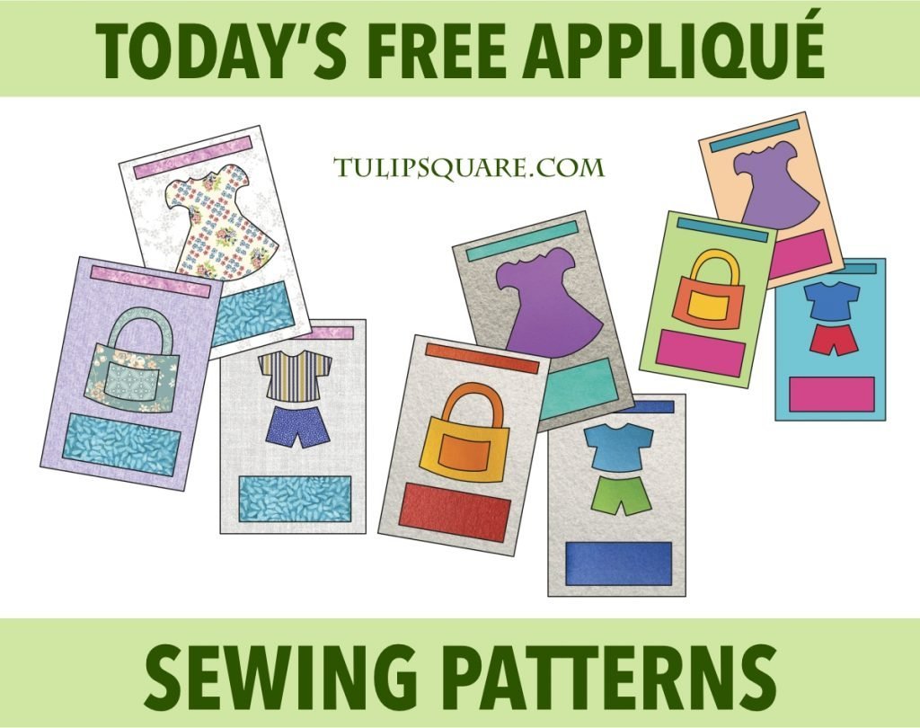 Free Sewing Room Appliqué Pattern - Sewing Patterns