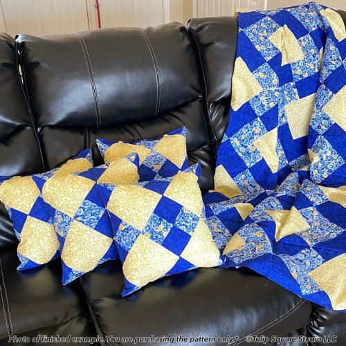 Diamond Field Pattern Field of Diamonds Throw Quilt Pattern #630 - Tulip Square ~ Patterns ...