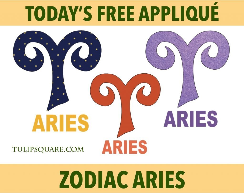 zodiac-aries-appliqué-pattern