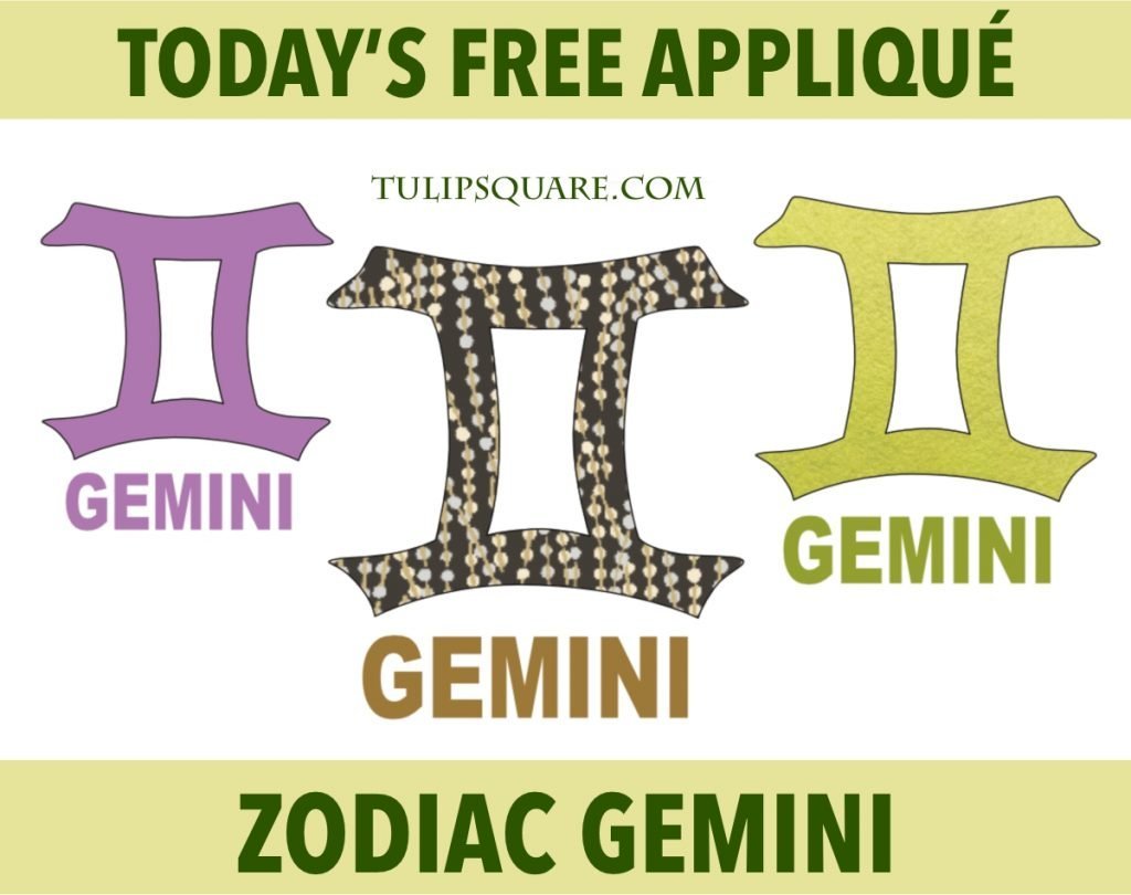 zodiac-gemini-appliqué-pattern